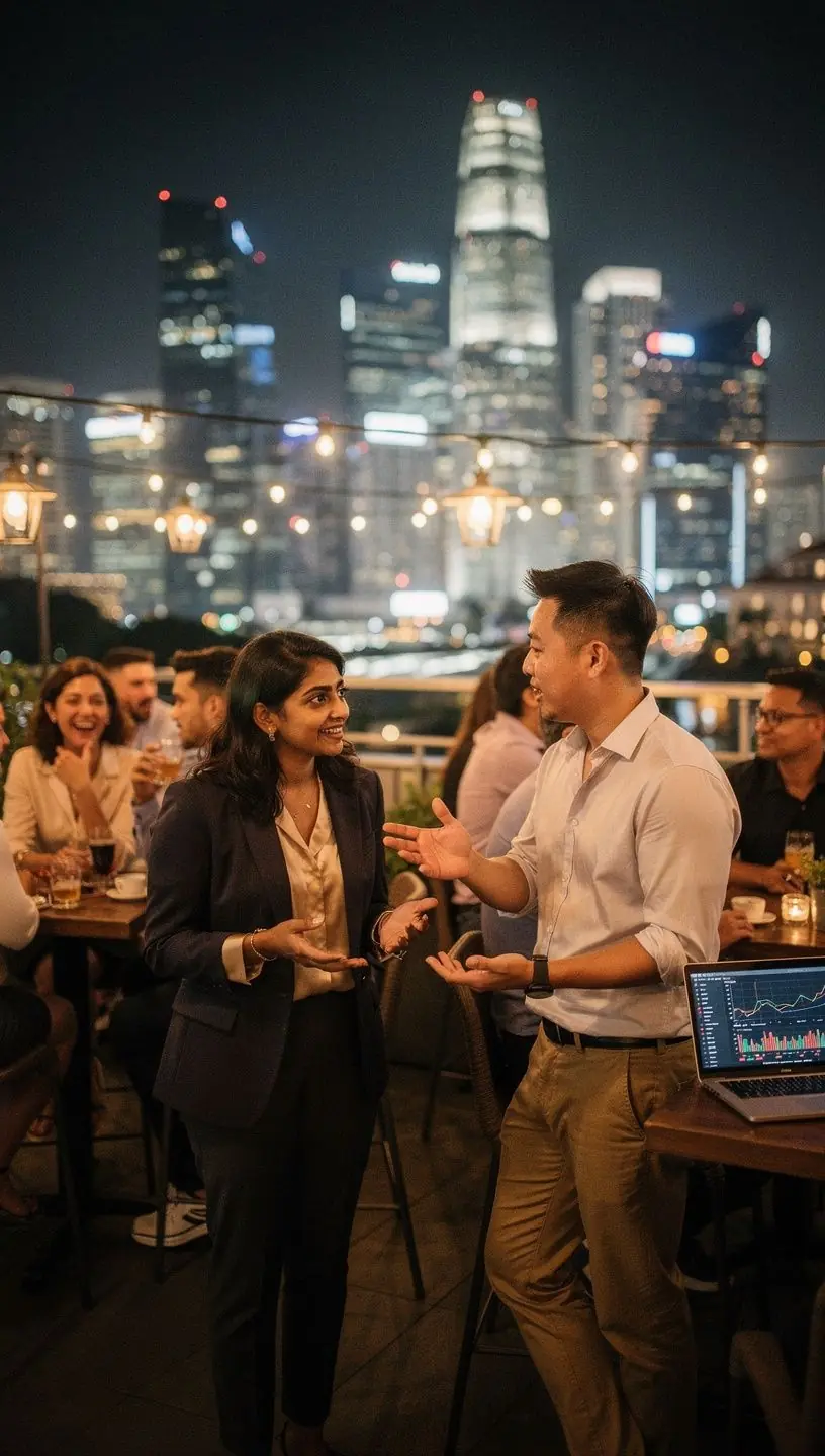 Professional business solutions illustration